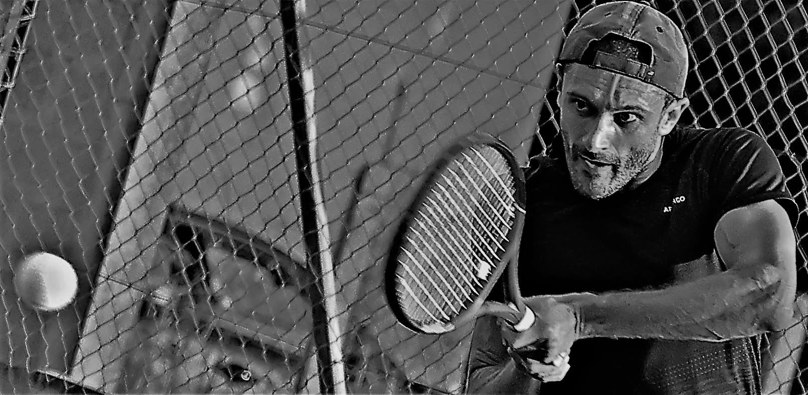 Armand en échauffement avant un match